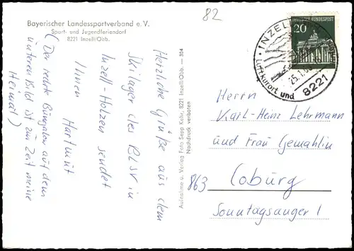 Inzell / Obb. Bayerischer Landessportverband e. V. MB Winter 1968