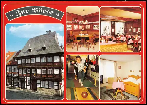 Goslar Hotel-Restaurant Zur Börse (Mehrbildkarte) Bes. Klaus Behrens 1980