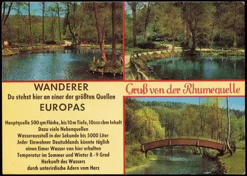 Rhumspringe Rhumspringe Südharz, eine der größten Quellen Europas 1996