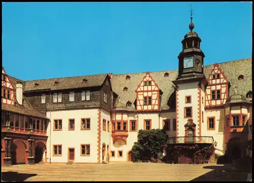 Ansichtskarte Weilburg (Lahn) Schloß - Renaissancehof 1990