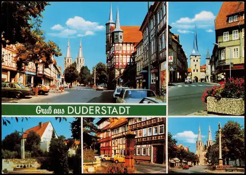 Ansichtskarte Duderstadt Mehrbildkarte mit 5 Ortsansichten 1980