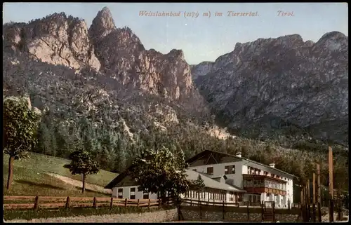Cartoline Tiers Tires Weisslahnbad Tiersertal. Südtirol 1914