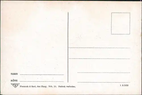 Postkaart Marken-Waterland Insel Marken Mädchen in Tracht 1916