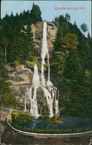 Ansichtskarte Oker-Goslar Romkerhaller Wasserfall 1927
