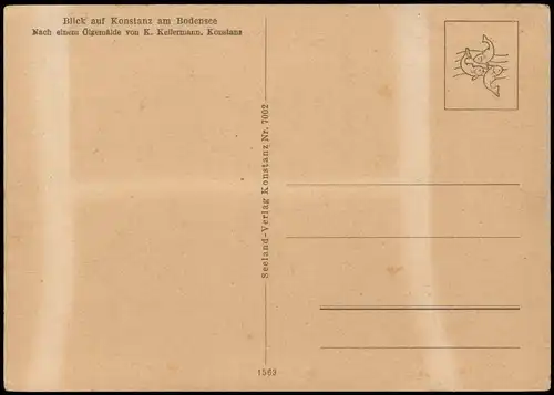 Ansichtskarte Konstanz Nach einem Ölgemälde von K. Kellermann 1940