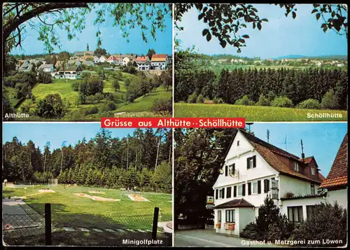 Althütte Schöllhütte Gasthof u. Metzgerei »ZUM LOWEN«, Minigolf 1982