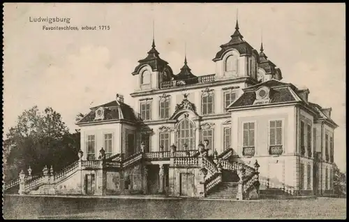 Ansichtskarte Ludwigsburg Favoriteschloss, erbaut 1715 1900
