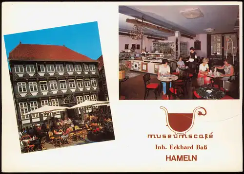 Hameln Mehrbildkarte Museumscafé Inh. Eckhard Baß Osterstraße 1970