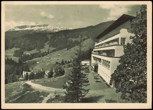 Ansichtskarte Oberstdorf (Allgäu) Riezlern Hochgebirgsklinik Dr. Backer 1932