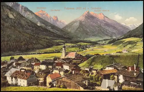 Ansichtskarte Fulpmes Stadtpartie 1912