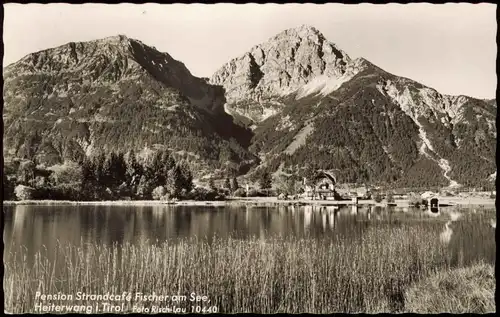 Ansichtskarte Heiterwang Pension Strandcafé Fischer am See, 1962
