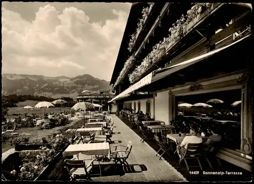 Ansichtskarte Sonthofen Sonnenalp-Terrasse 1958