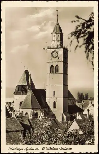 Ansichtskarte Überlingen St. Nikolaus Münster - Fotokarte 1964