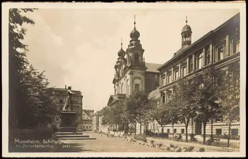 Ansichtskarte Mannheim Schillerplatz - Fotokarte 1930