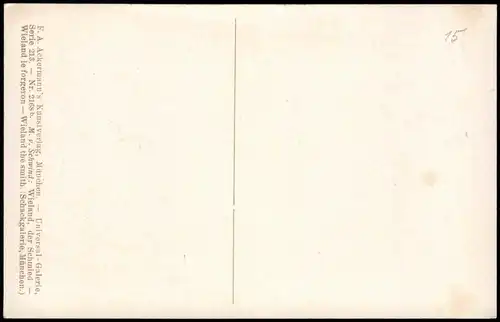M. von Schwind Künstlerkarte: Gemälde / Kunstwerke Antike Mythologie 1912