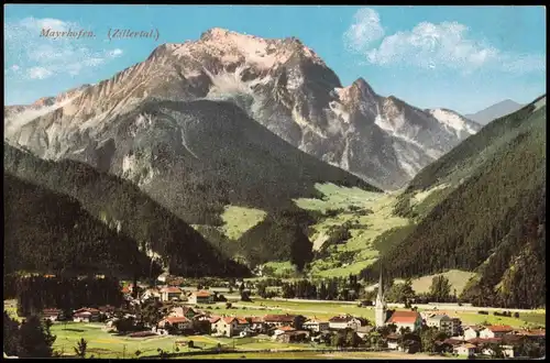 Ansichtskarte Mayrhofen Umlandansicht, Zillertal Österreich 1920