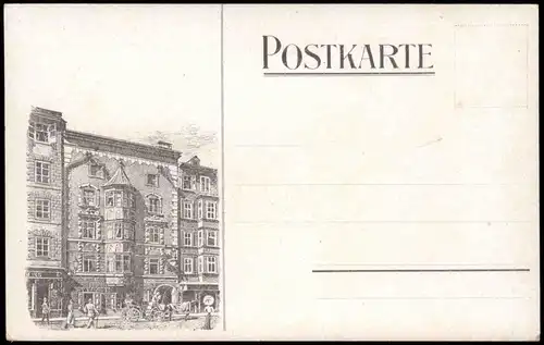 Cartoline St. Leonhard in Passeier Sandhof Südtirol 1912  rückseitig Geschäft
