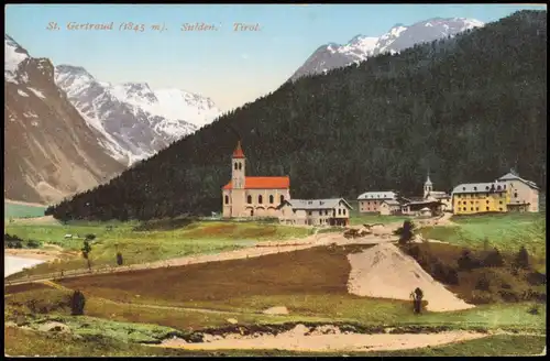 Cartoline Sulden-Stilfs Solda St. Gertraud (1845 m). Südtirol 1912