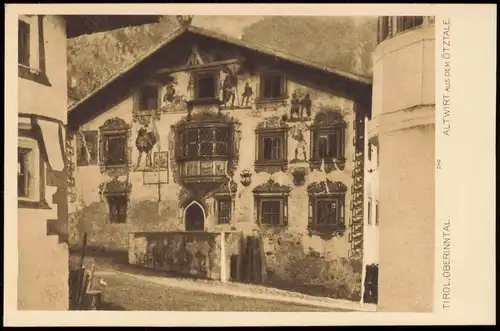 .Tirol Österreich Tirol, OBERINNTAL, ALTWIRT AUS DEM ÖTZTALE 1920