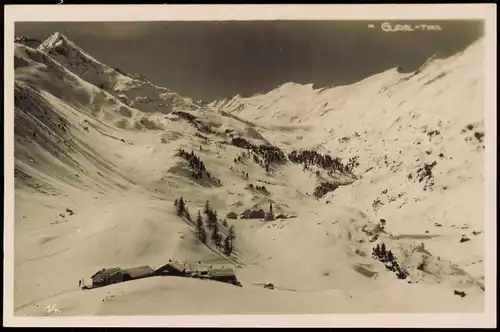 Gurgl-Sölden (Ötztal) Umland-Ansicht, verschneite Berg-Welt 1920