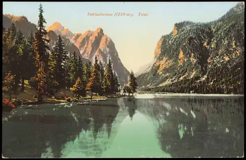 Cartoline Toblach Dobbiaco Toblachersee (1259 m.) Tirol 1910