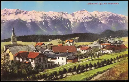 Ansichtskarte Igls mit Nordkette 1912