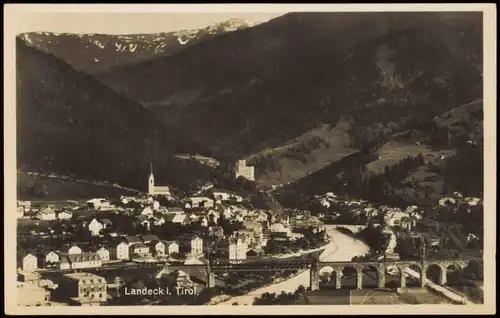 Ansichtskarte Landeck (Tirol) Panorama-Ansicht 1924