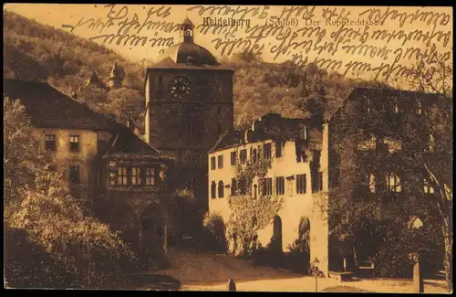Ansichtskarte Heidelberg Heidelberger Schloss Rupprechtsbau 1916