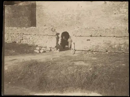 .Russland Rußland Россия Soldaten vor Befestigung 1906 Privatfoto Foto