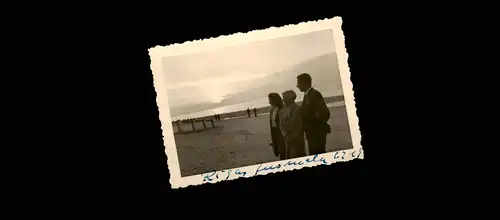 Foto Rigastrand Jūrmala Familie am Strand 1930 Privatfoto Foto