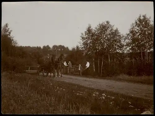 .Russland Rußland Россия Mann auf Pferdegespann 1909 Privatfoto Foto