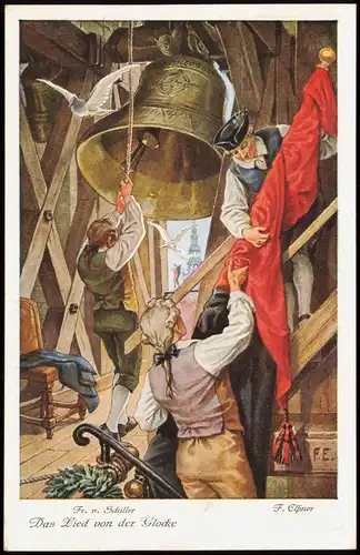 Ansichtskarte  Künstlerkarte Fr. v. Schiller Das Lied von der Glocke 1910