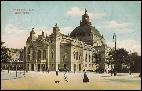 Ansichtskarte Frankfurt am Main Schauspielhaus 1912
