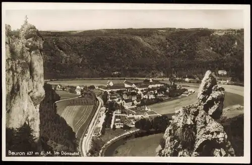 Ansichtskarte Beuron Panorama-Ansicht, Donau-Tal 1950