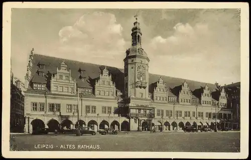 Ansichtskarte Leipzig Altes Rathaus (old town hall building) 1920