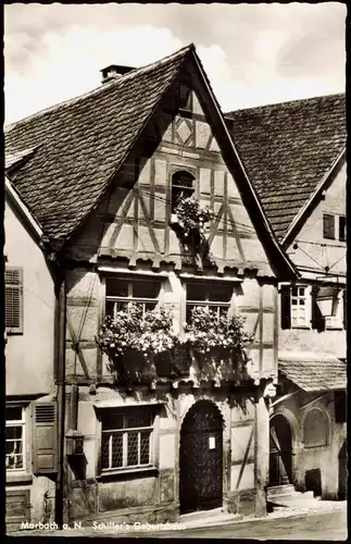 Ansichtskarte Marbach am Neckar Schillers Geburtshaus 1950