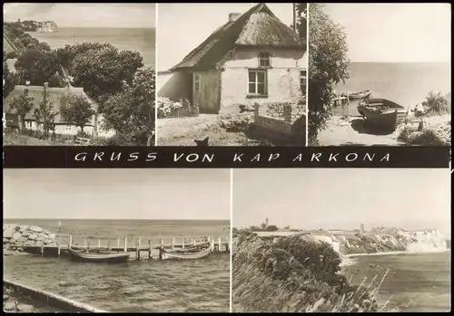 Ansichtskarte Putgarten/Rügen Kap Arkona MB. Strand Fischerhäuser 1983