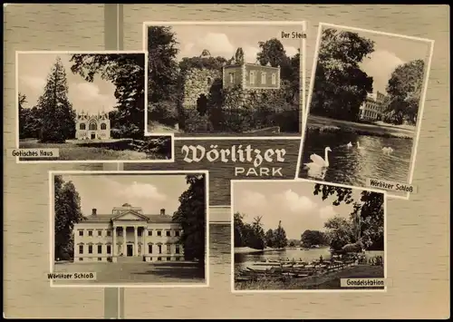 Wörlitz-Oranienbaum-Wörlitz Wörlitzer Park, Schloss, Gondelstation 1964