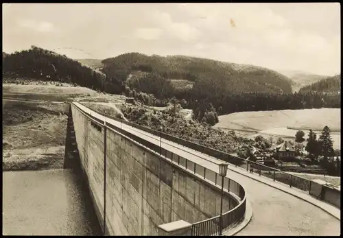 Brand-Erbisdorf Umland-Ansicht mit Sperrmauer, Talsperre, DDR AK 1969