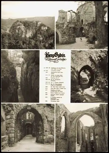 Ansichtskarte Oybin Berg Oybin Zittauer Gebirge DDR Mehrbildkarte 1984/1982