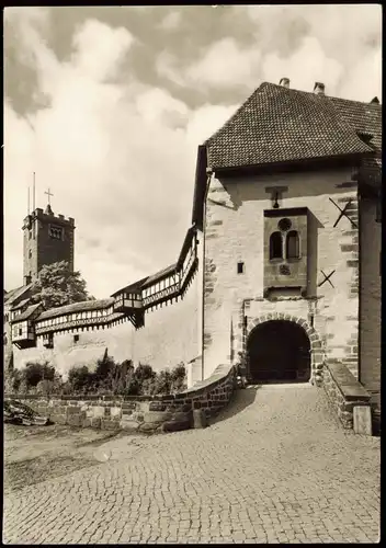 Ansichtskarte Eisenach Blick auf die Nordseite der Wartburg 1978