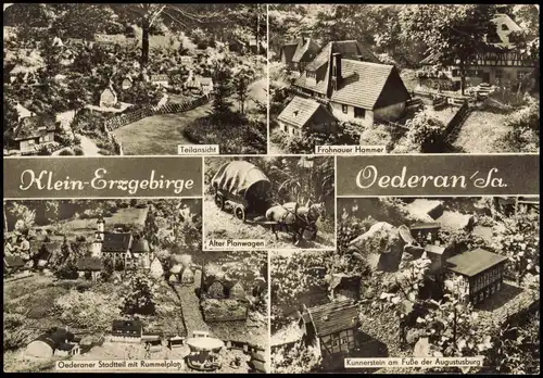 Ansichtskarte Oederan Miniaturpark Klein-Erzgebirge 1971