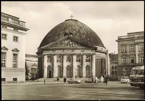 Ansichtskarte Mitte-Berlin St.-Hedwigs-Kathedrale nach dem Wiederaufbau 1969