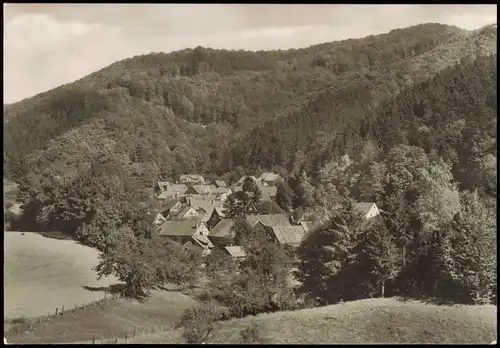 Ansichtskarte Sülzhayn-Ellrich Blick zum Ort 1972