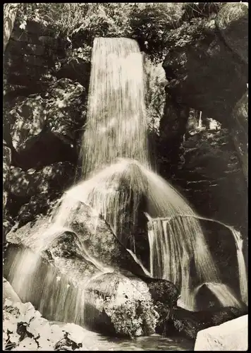 Ansichtskarte Lichtenhain-Sebnitz Lichtenhainer Wasserfall 1976