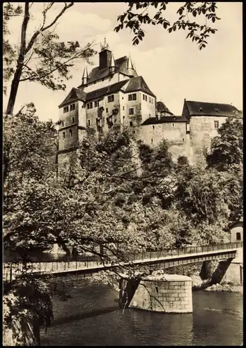Ansichtskarte Kriebstein Burg Kriebstein mit Brücke 1967