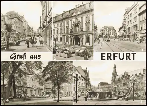 Ansichtskarte Erfurt Anger, Neuwerkstraße, Hauptpostamt 1982