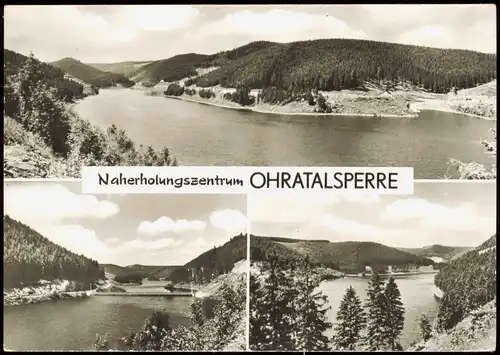 Ansichtskarte Luisenthal (Thüringen) Naherholungszentrum Ohratalsperre 1985