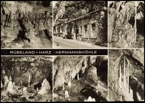 Ansichtskarte Rübeland Hermannshöhle 1957