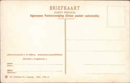 Postkaart Rijsenburg-Driebergen-Rijsenburg Zwitsersche Brug 1906